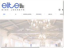 Tablet Screenshot of elitediscjockeys.com